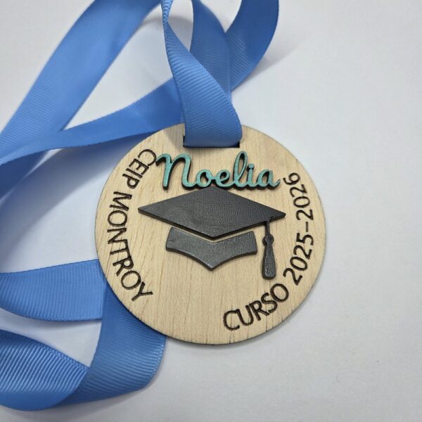 Medalla Fin de Curso Personalizable - Chopo 5mm.